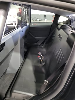 Backseat of Patrol Vehicle